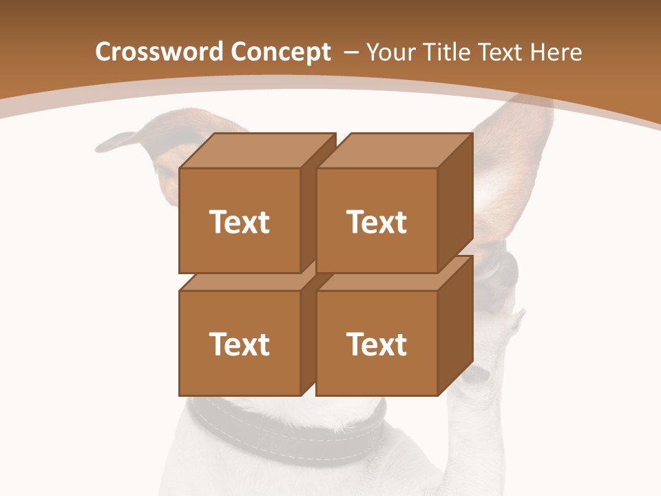 Mystery Gesture Dog PowerPoint Template