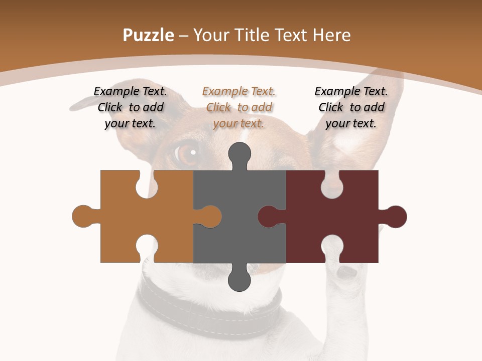 Mystery Gesture Dog PowerPoint Template
