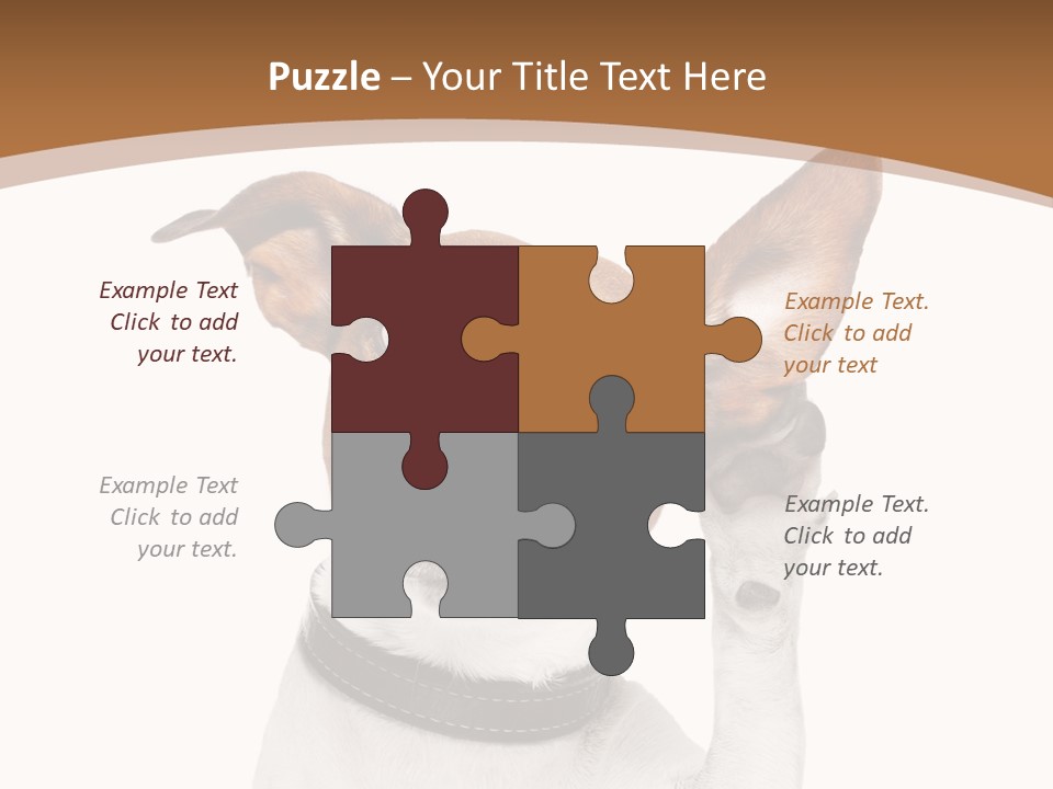 Mystery Gesture Dog PowerPoint Template