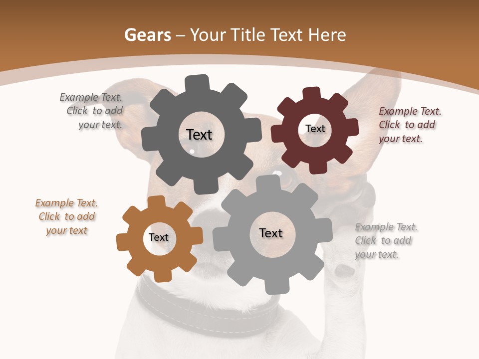 Mystery Gesture Dog PowerPoint Template