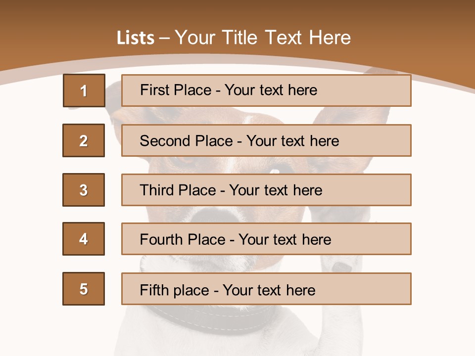 Mystery Gesture Dog PowerPoint Template