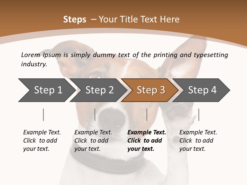 Mystery Gesture Dog PowerPoint Template