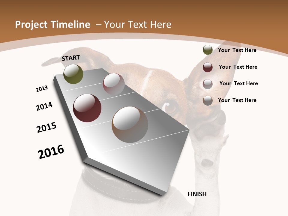 Mystery Gesture Dog PowerPoint Template