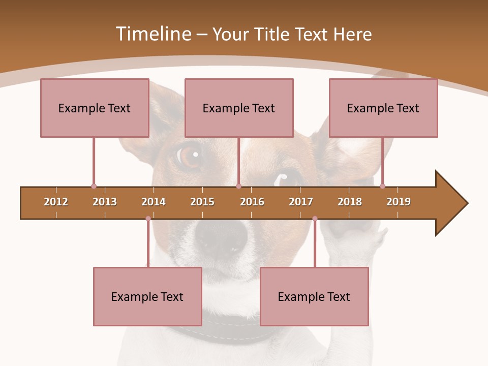 Mystery Gesture Dog PowerPoint Template