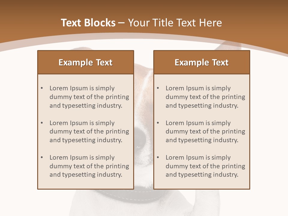 Mystery Gesture Dog PowerPoint Template