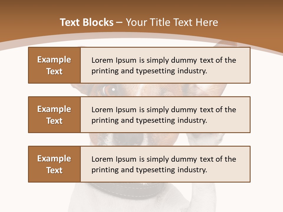 Mystery Gesture Dog PowerPoint Template
