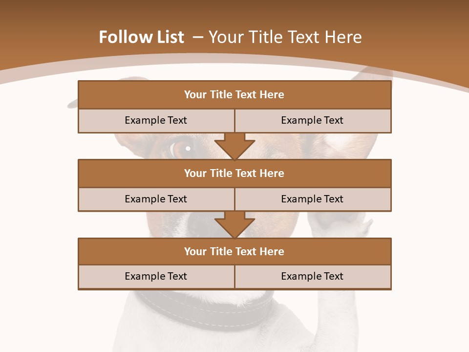 Mystery Gesture Dog PowerPoint Template