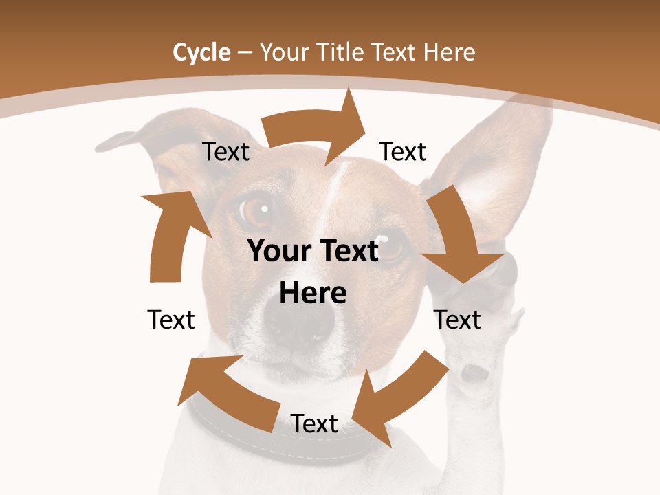 Mystery Gesture Dog PowerPoint Template