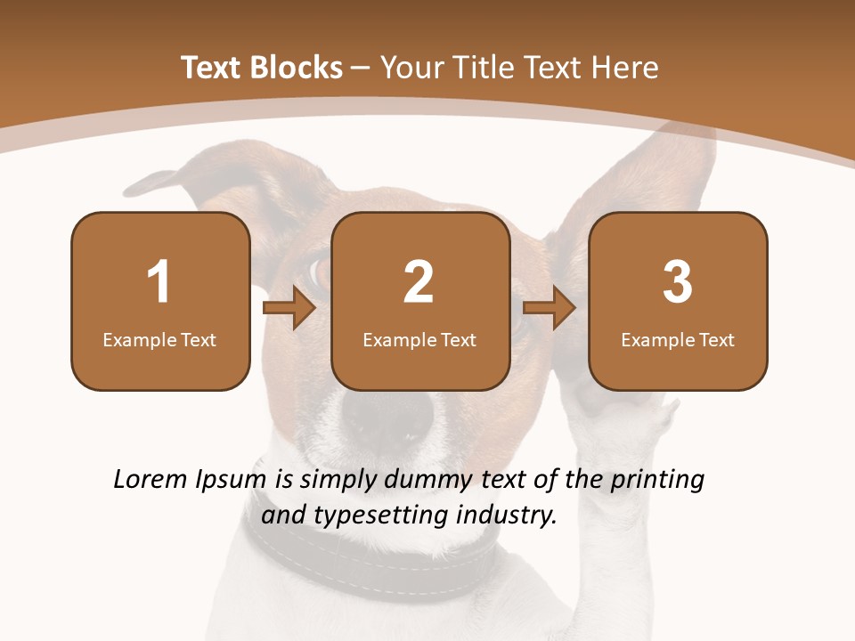 Mystery Gesture Dog PowerPoint Template