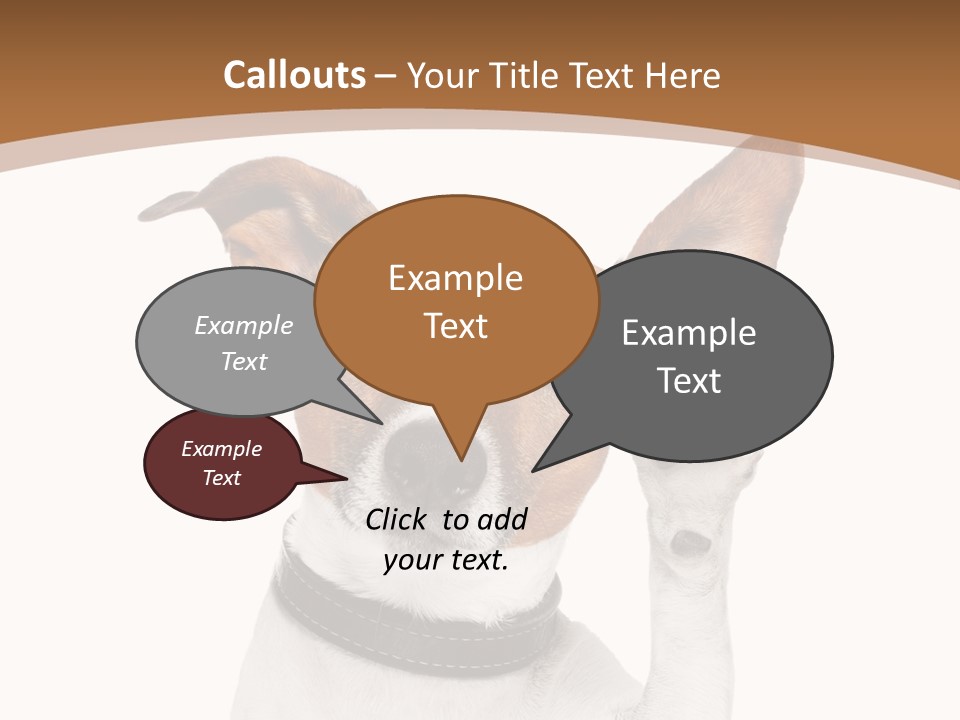 Mystery Gesture Dog PowerPoint Template