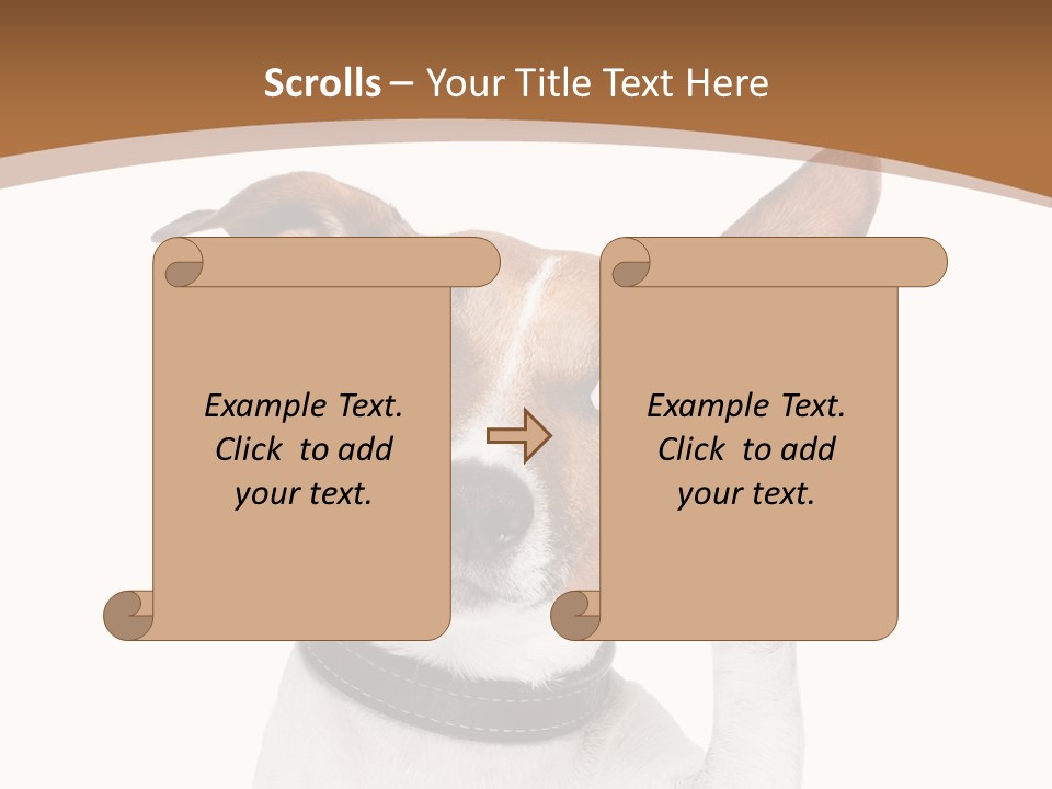 Mystery Gesture Dog PowerPoint Template