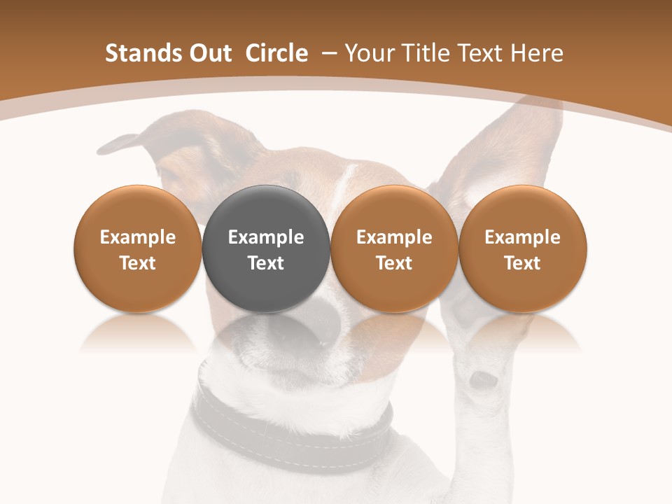 Mystery Gesture Dog PowerPoint Template