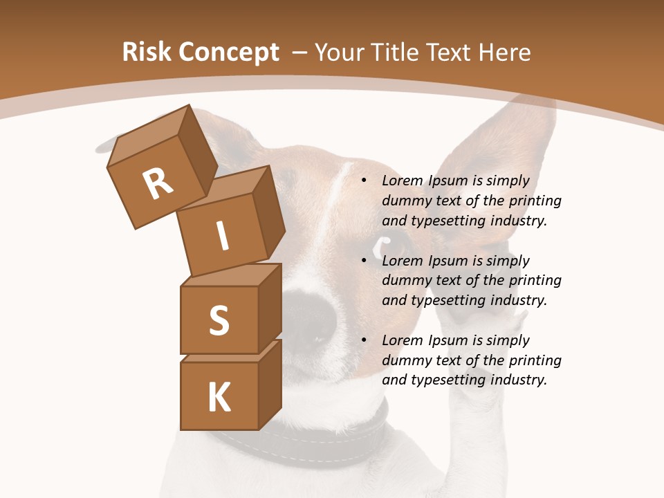 Mystery Gesture Dog PowerPoint Template