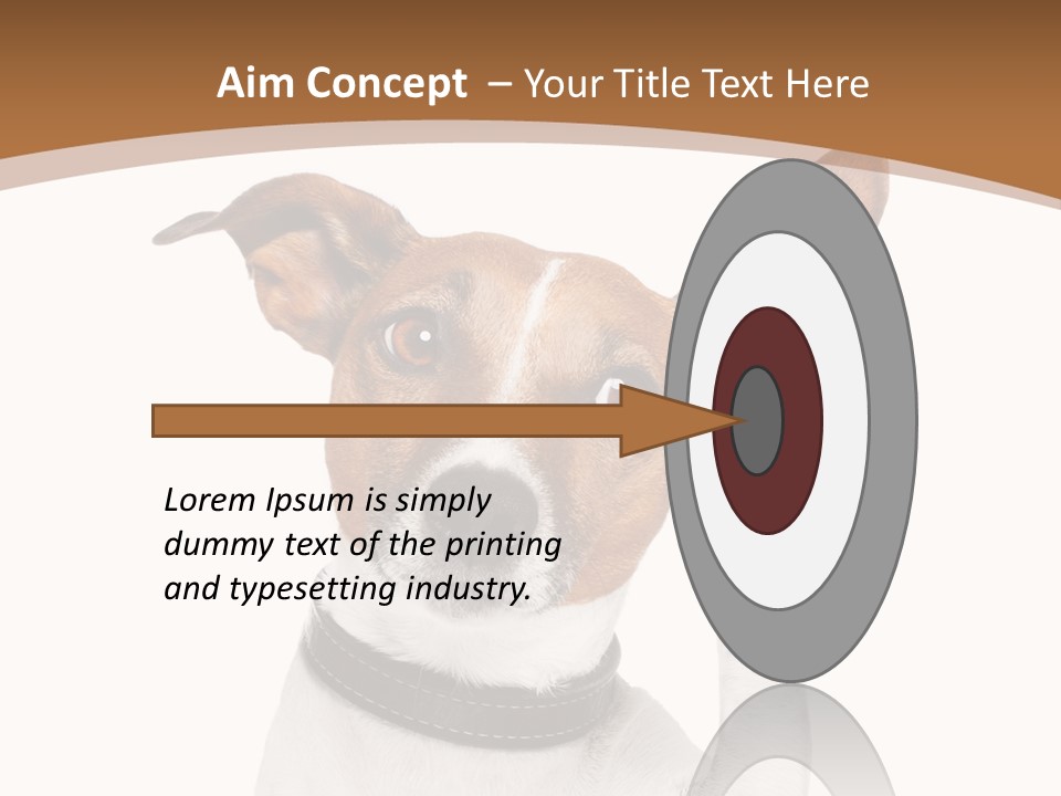 Mystery Gesture Dog PowerPoint Template