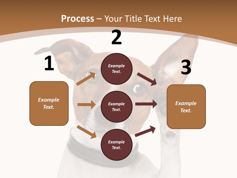 Mystery Gesture Dog PowerPoint Template