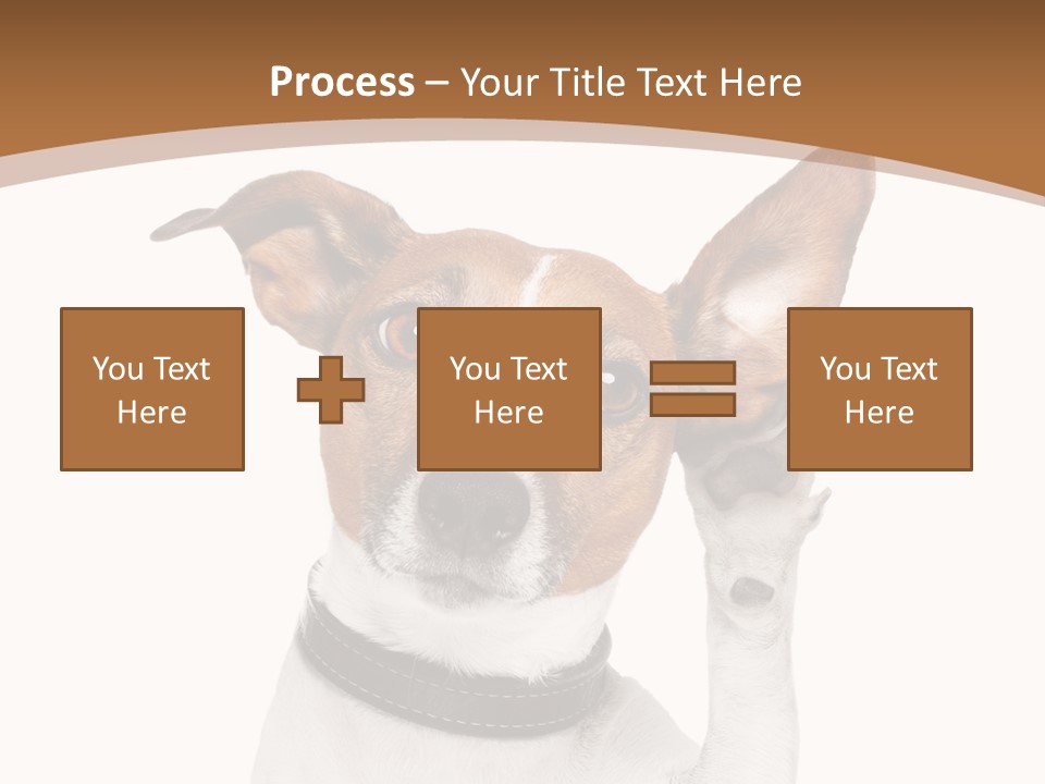 Mystery Gesture Dog PowerPoint Template