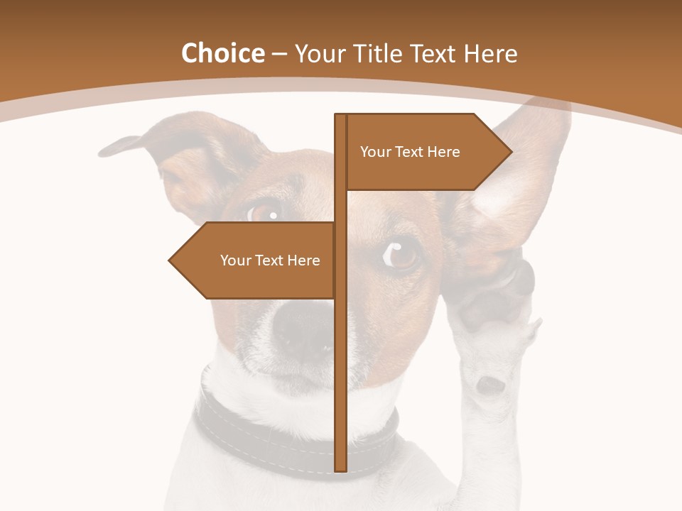 Mystery Gesture Dog PowerPoint Template