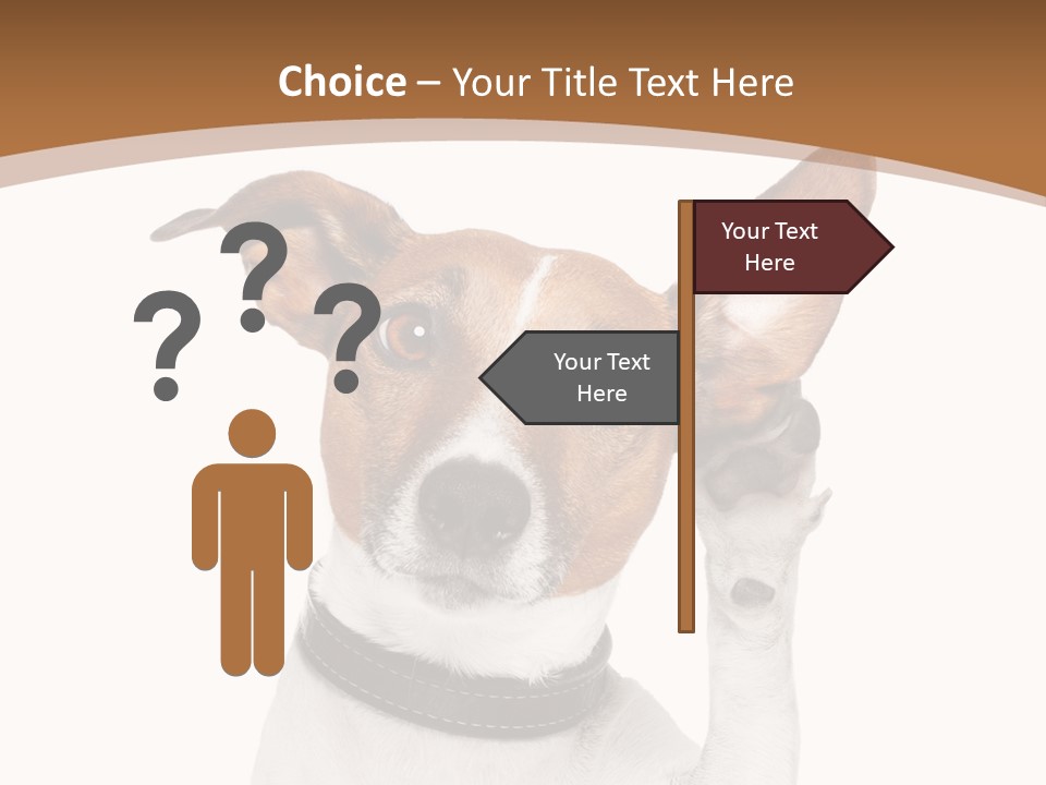 Mystery Gesture Dog PowerPoint Template