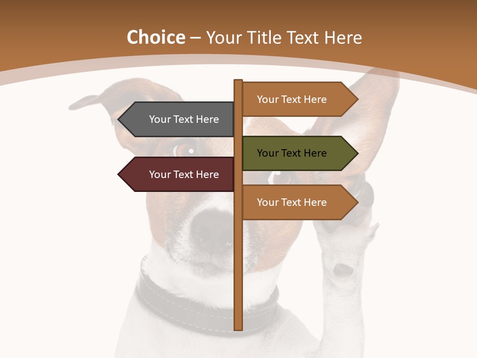 Mystery Gesture Dog PowerPoint Template