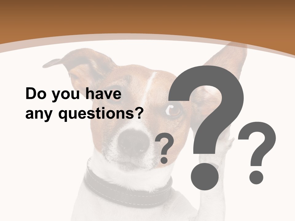 Mystery Gesture Dog PowerPoint Template