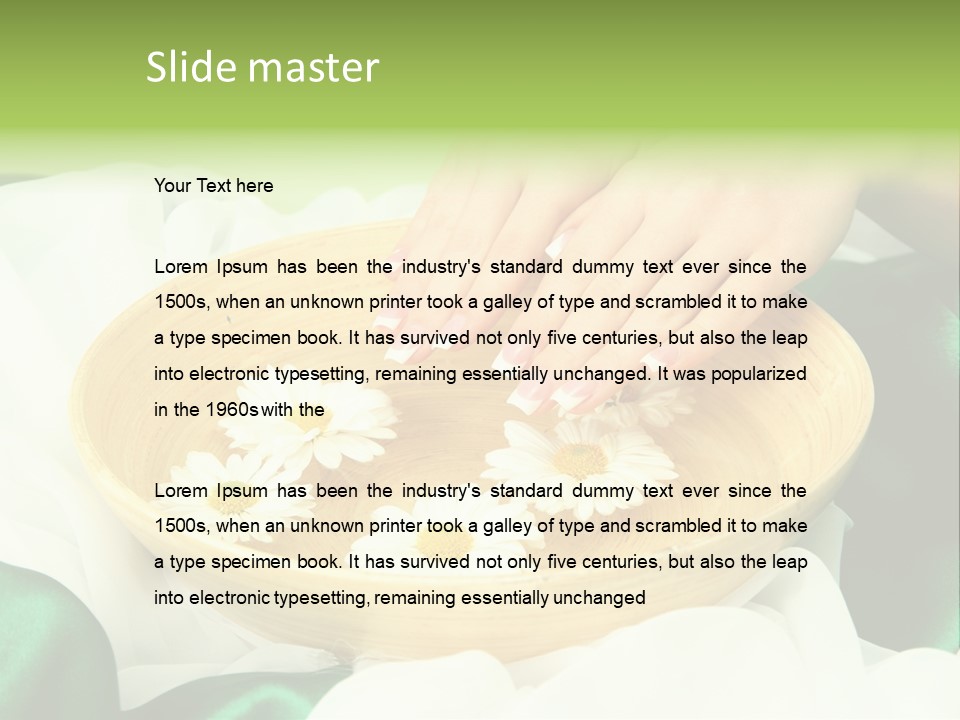 Therapy Wet Wooden PowerPoint Template