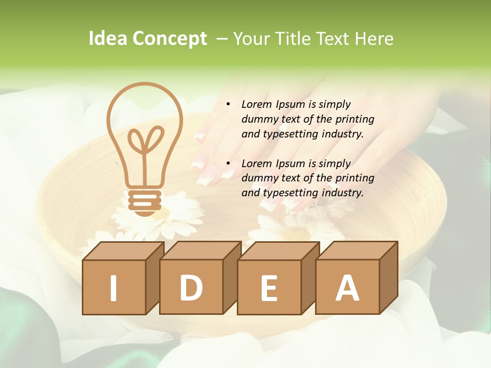 Therapy Wet Wooden PowerPoint Template