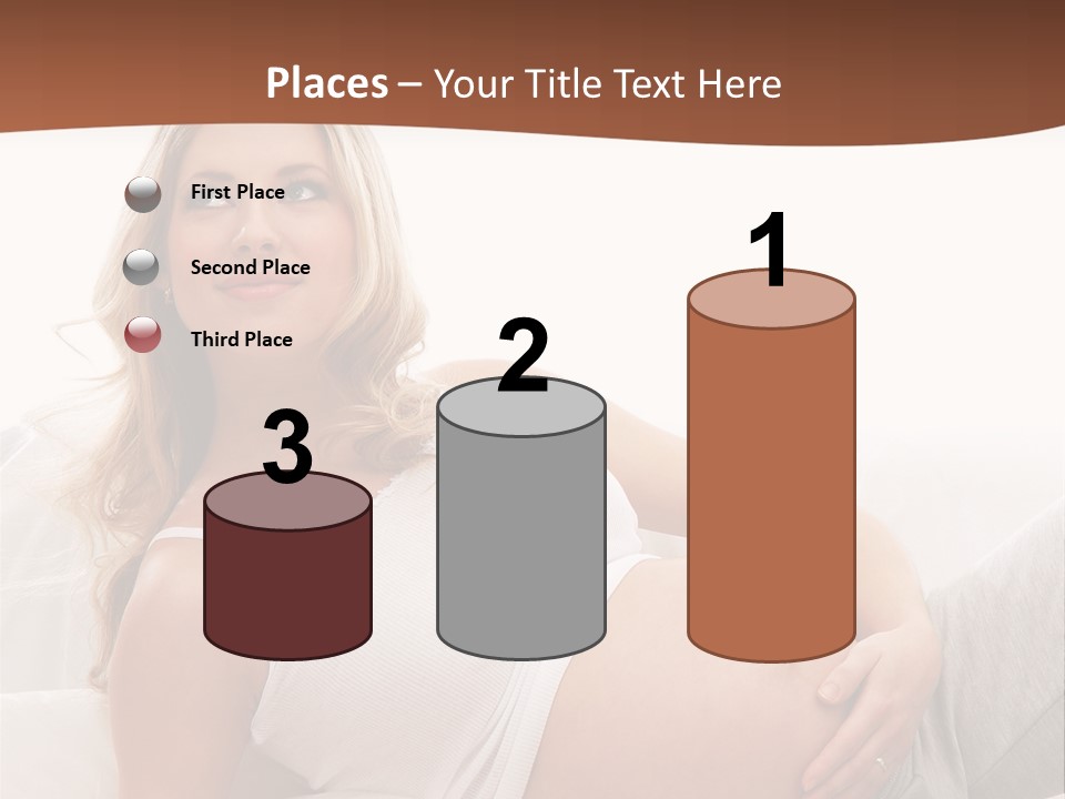 Blond Pregnancy Feminine PowerPoint Template