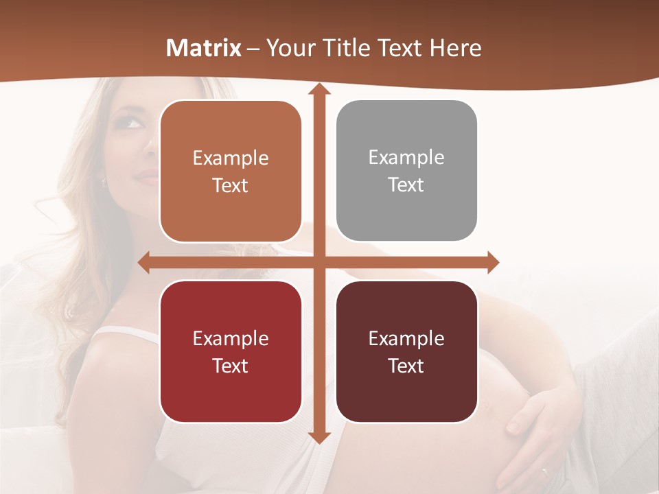 Blond Pregnancy Feminine PowerPoint Template