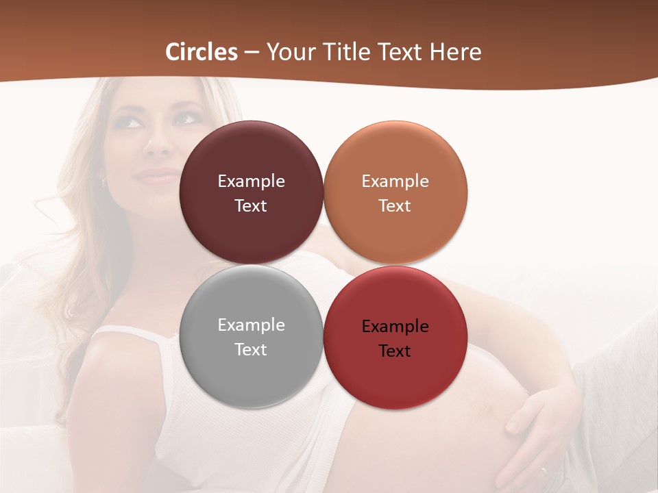 Blond Pregnancy Feminine PowerPoint Template
