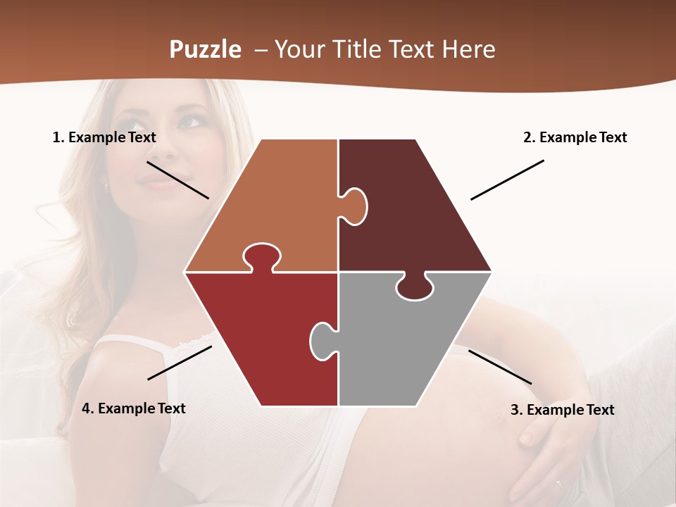 Blond Pregnancy Feminine PowerPoint Template