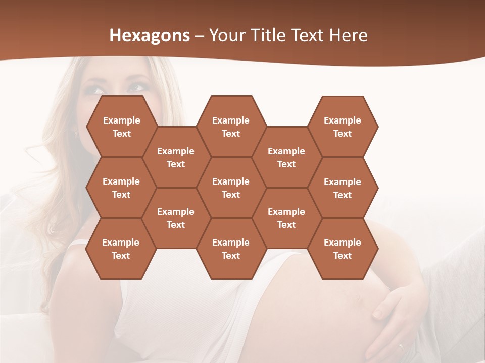 Blond Pregnancy Feminine PowerPoint Template