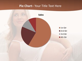 Blond Pregnancy Feminine PowerPoint Template