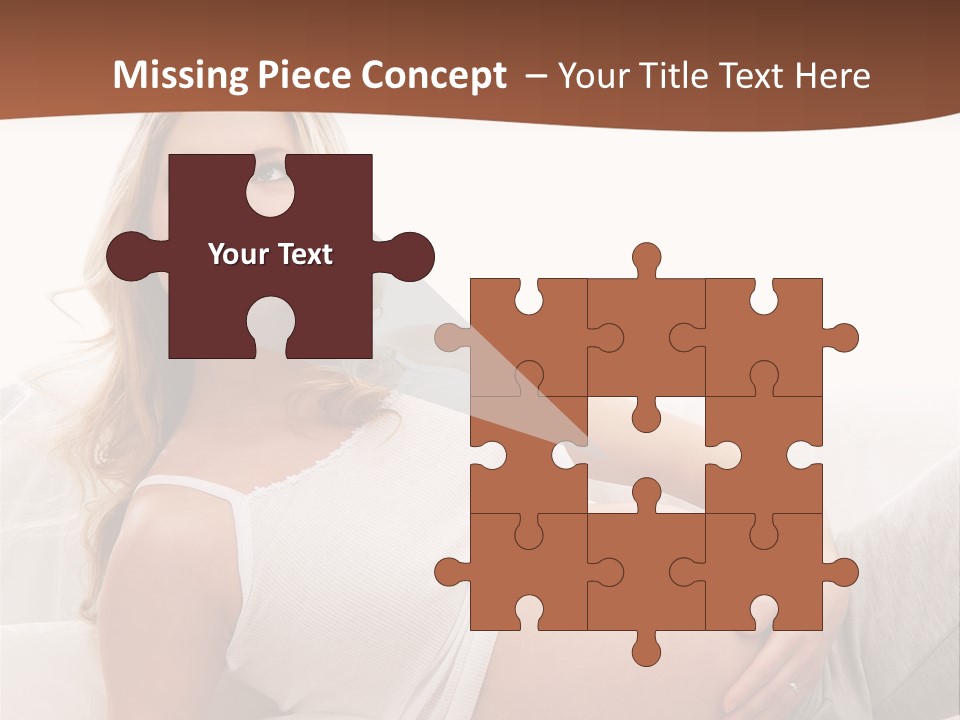 Blond Pregnancy Feminine PowerPoint Template