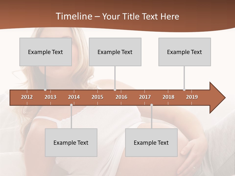 Blond Pregnancy Feminine PowerPoint Template