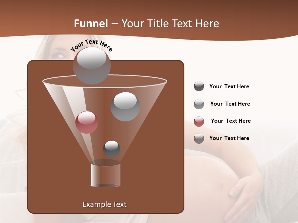 Blond Pregnancy Feminine PowerPoint Template