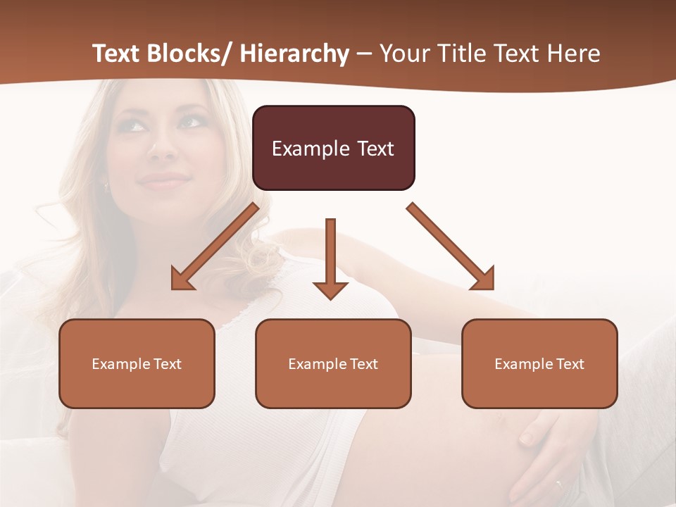 Blond Pregnancy Feminine PowerPoint Template