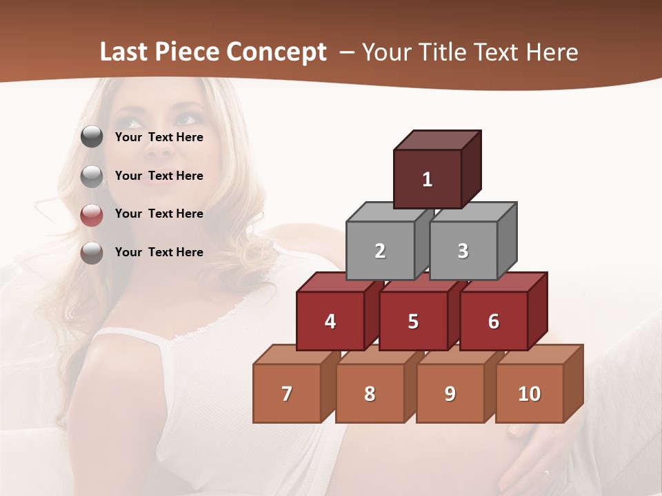 Blond Pregnancy Feminine PowerPoint Template