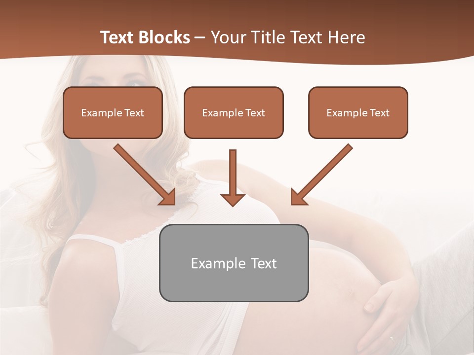 Blond Pregnancy Feminine PowerPoint Template