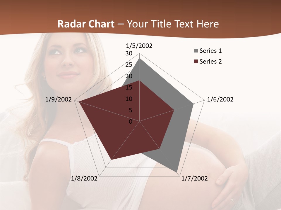 Blond Pregnancy Feminine PowerPoint Template