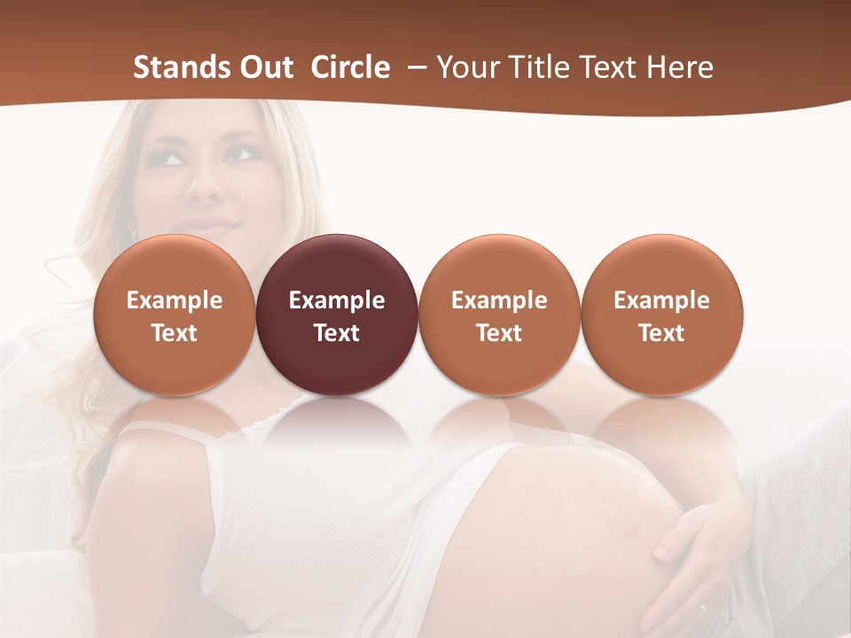 Blond Pregnancy Feminine PowerPoint Template