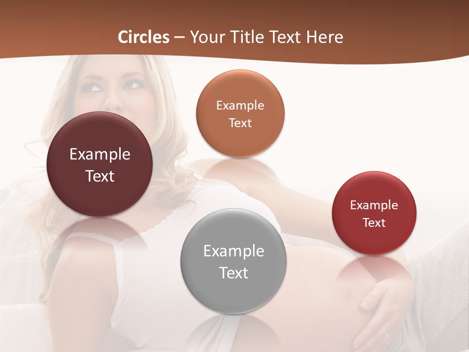 Blond Pregnancy Feminine PowerPoint Template