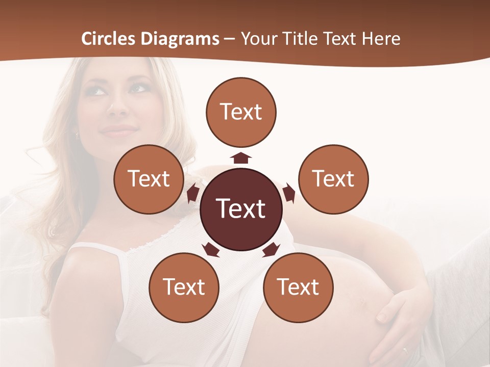 Blond Pregnancy Feminine PowerPoint Template