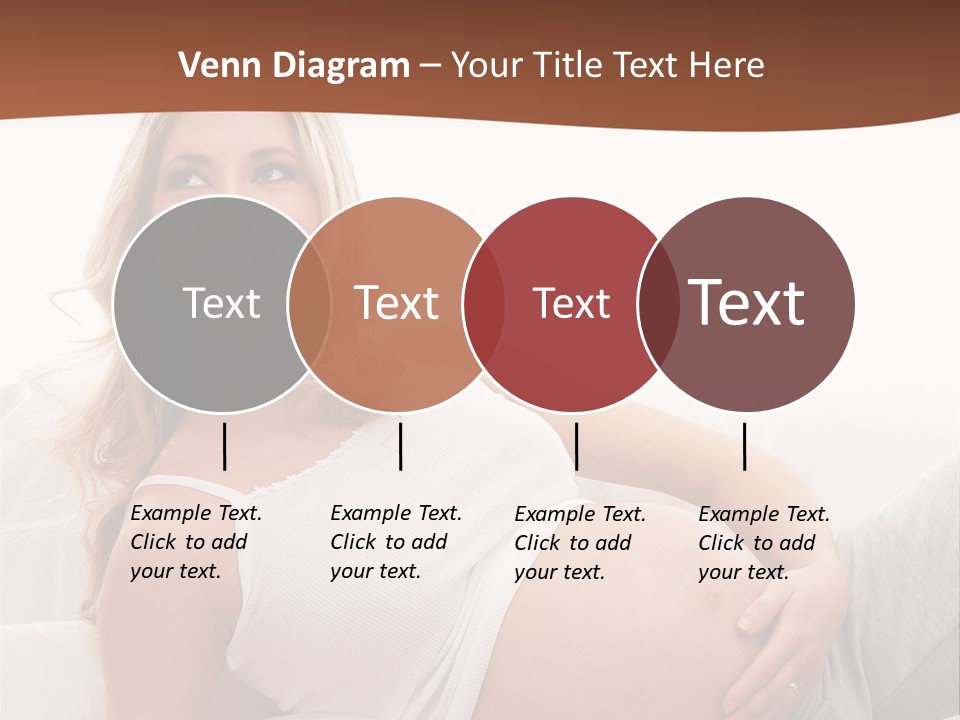 Blond Pregnancy Feminine PowerPoint Template