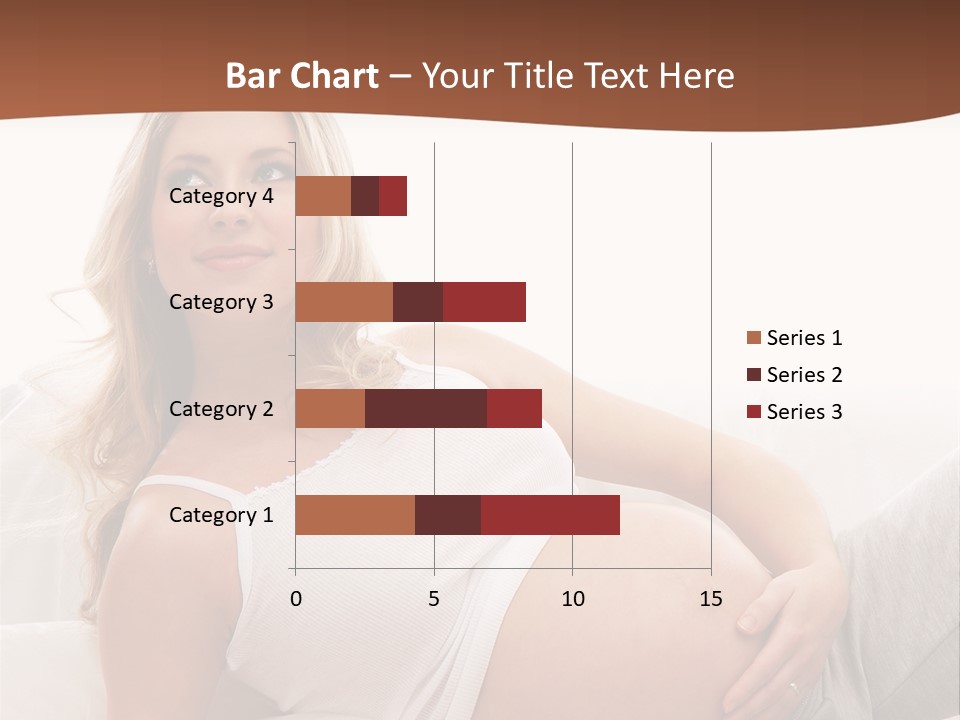 Blond Pregnancy Feminine PowerPoint Template