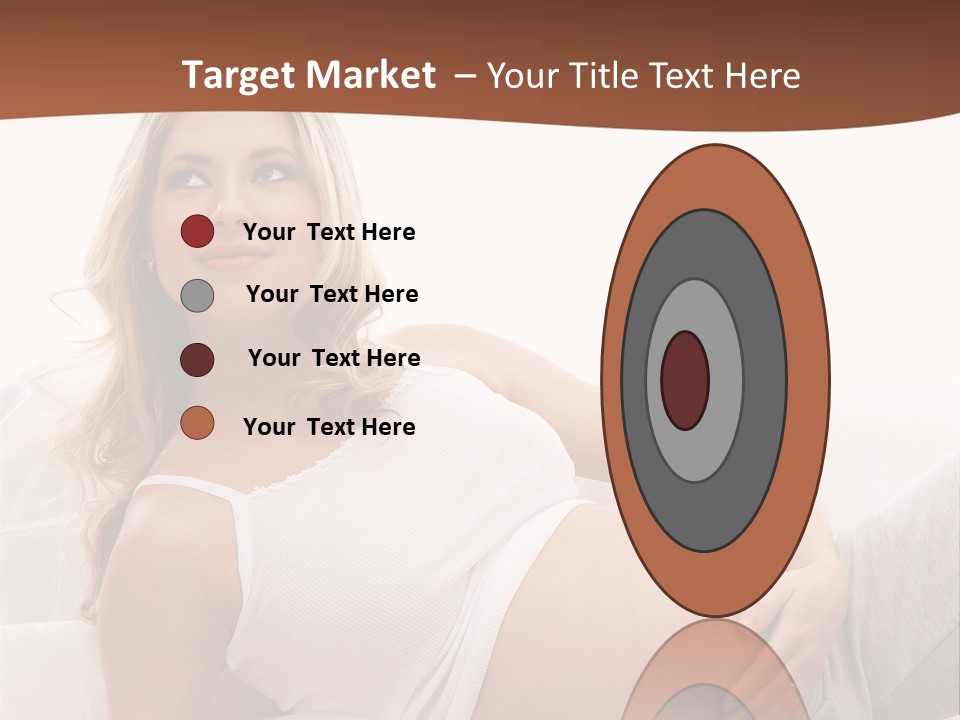 Blond Pregnancy Feminine PowerPoint Template