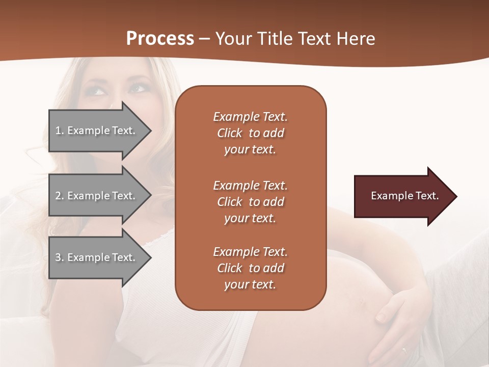 Blond Pregnancy Feminine PowerPoint Template