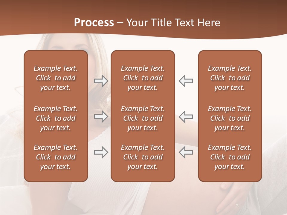 Blond Pregnancy Feminine PowerPoint Template