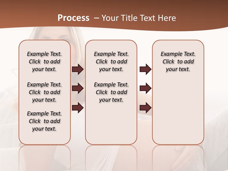 Blond Pregnancy Feminine PowerPoint Template