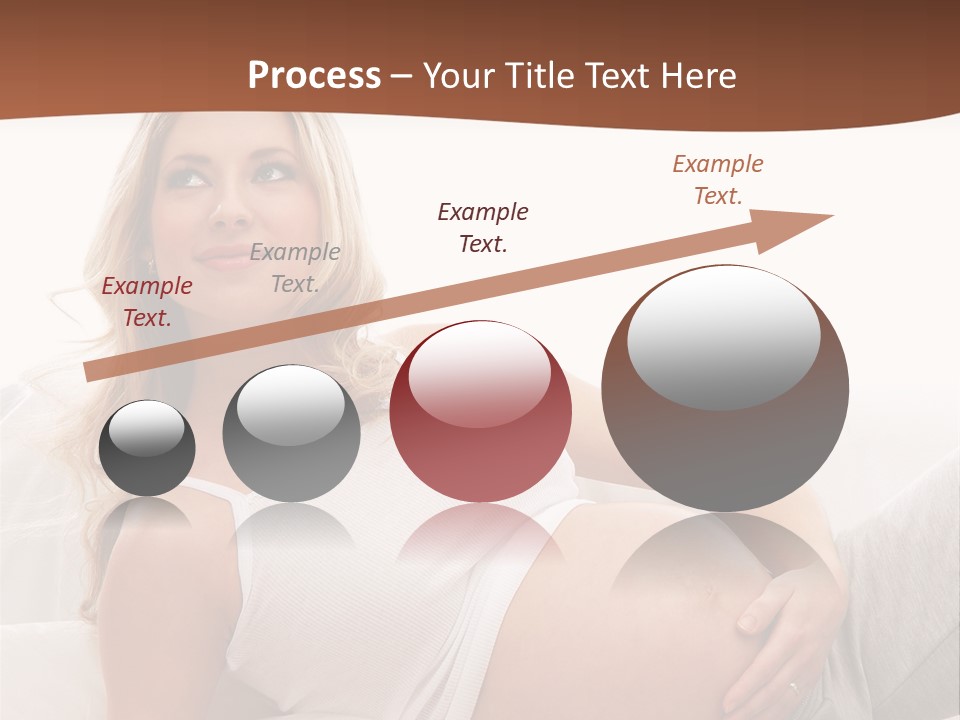 Blond Pregnancy Feminine PowerPoint Template
