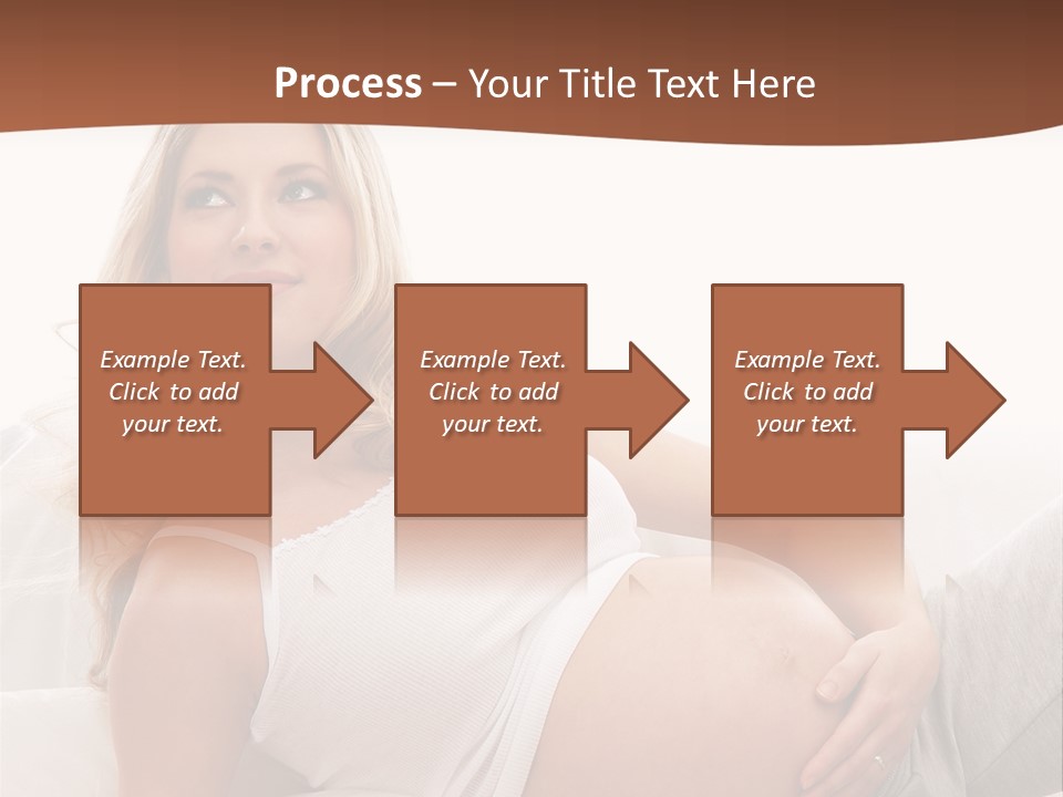 Blond Pregnancy Feminine PowerPoint Template